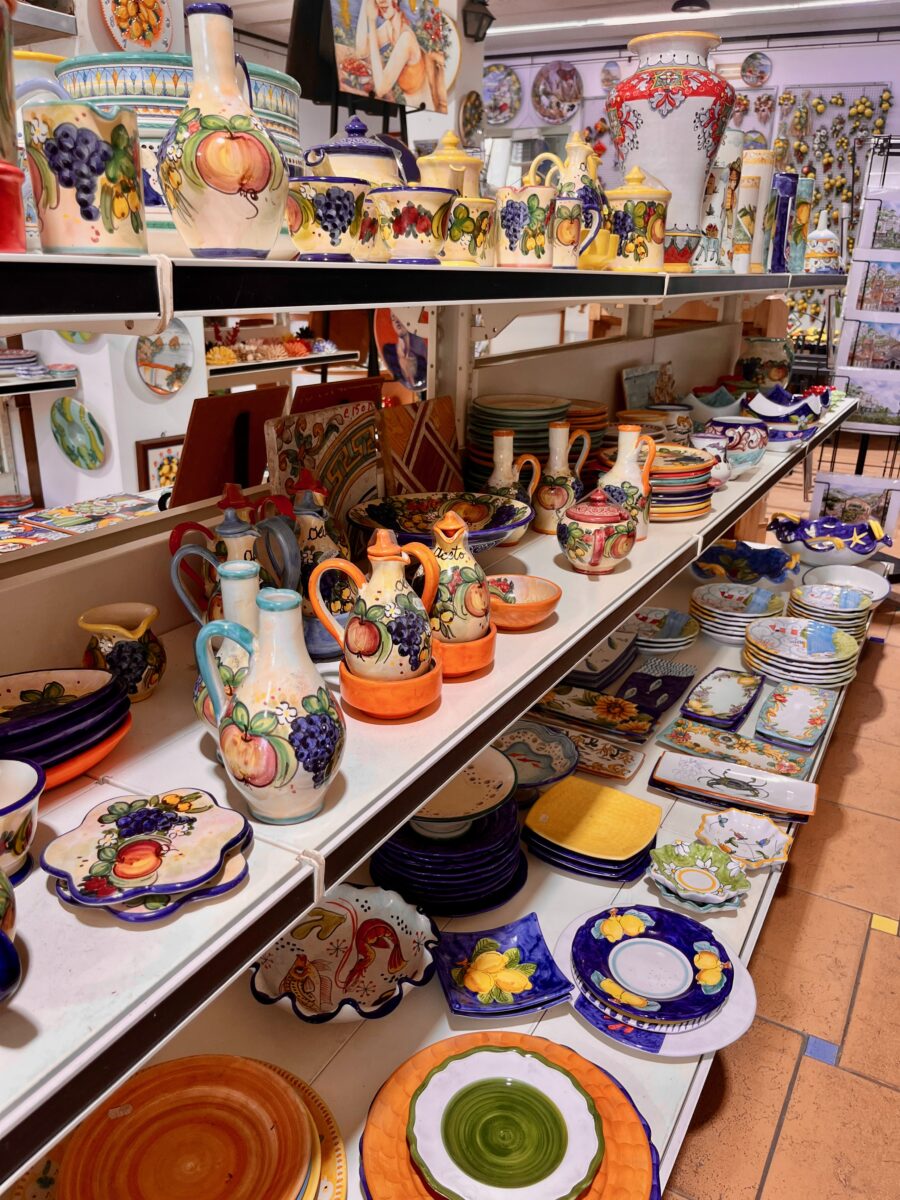 Ceramics shop in Vietri sul Mare on the Amalfi Coast