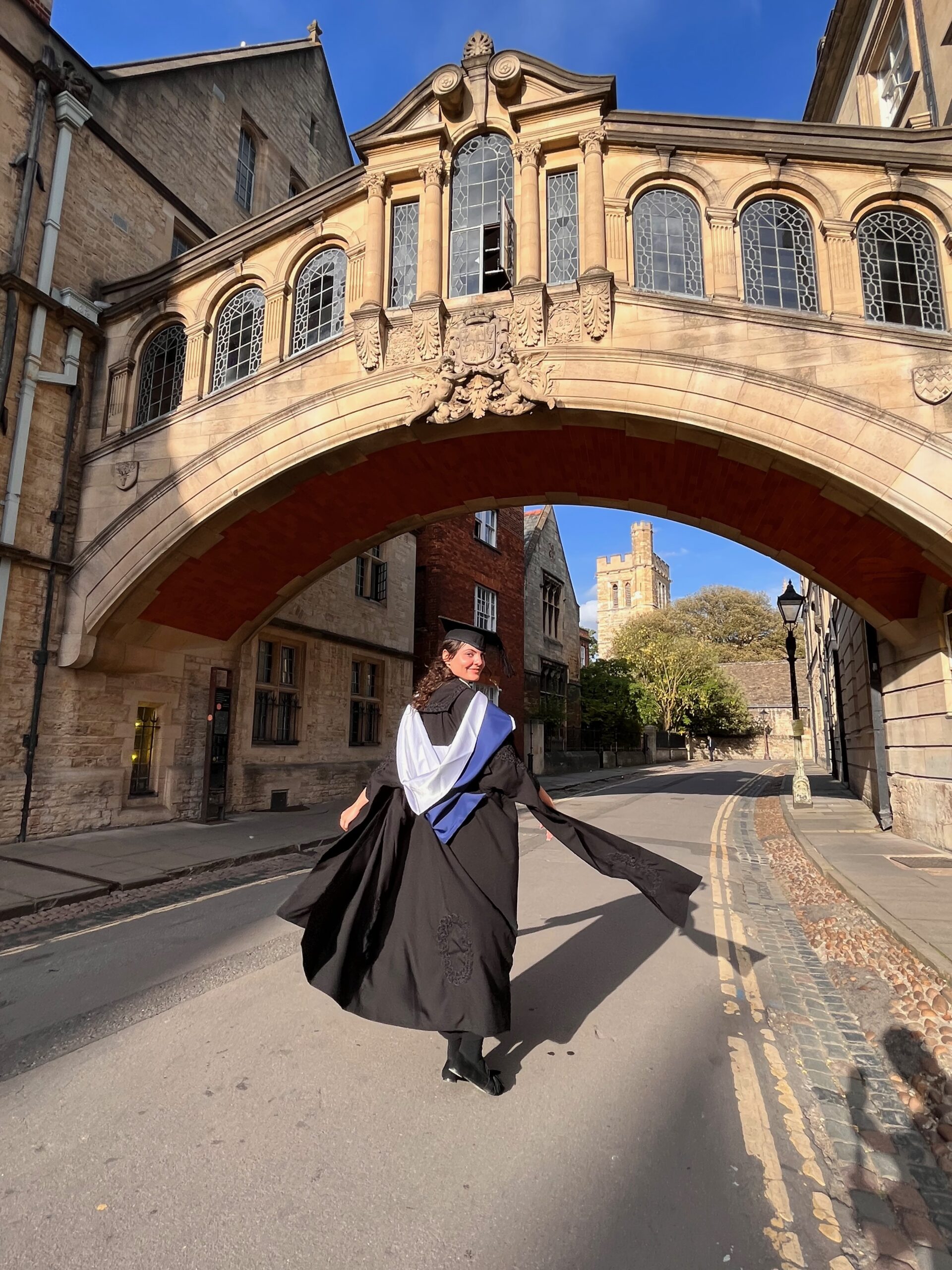 Sophie graduating at Oxford University