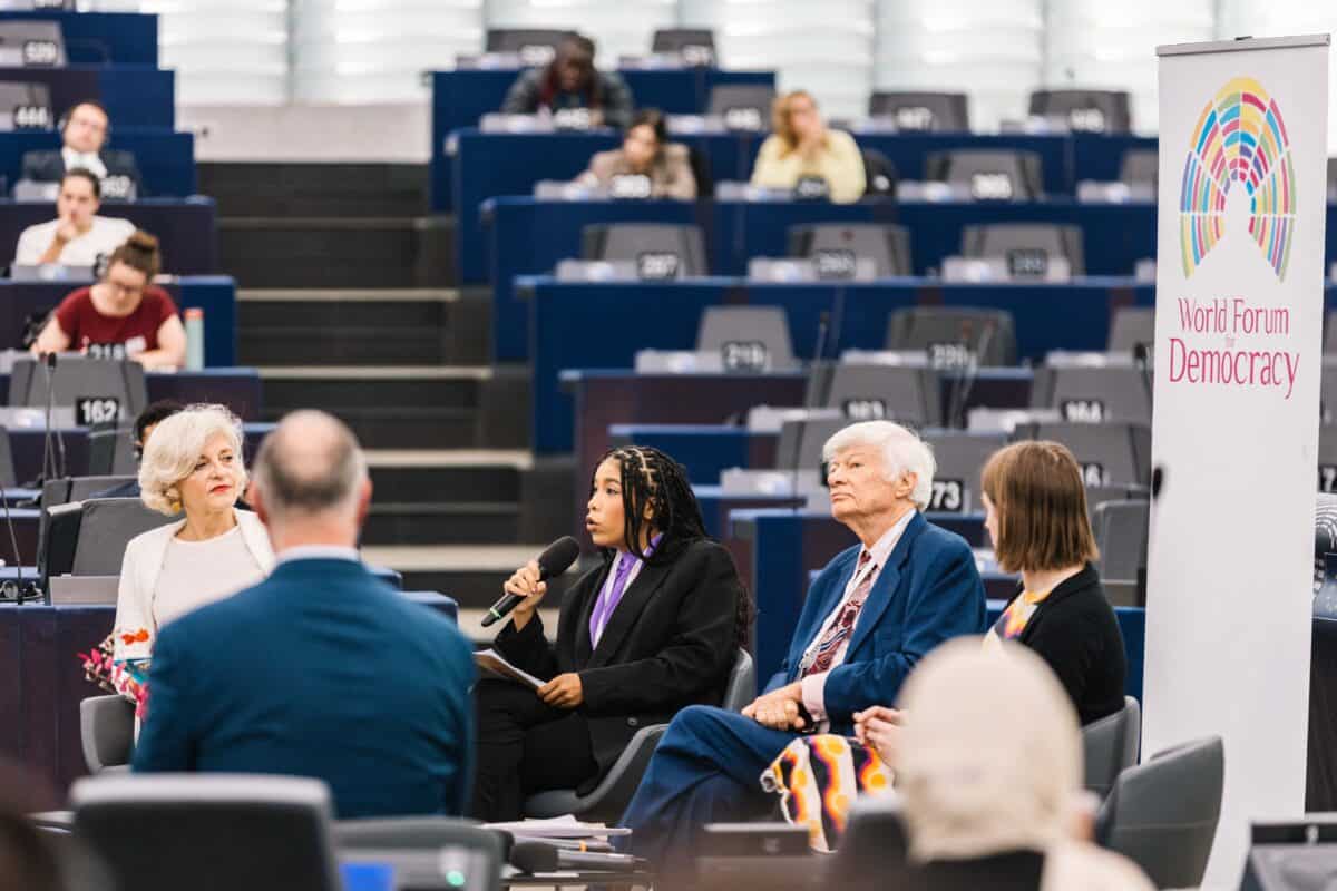 World Forum for Democracy with Estelle Depris, Geoffrey Robertson, and Zooey Zephyr