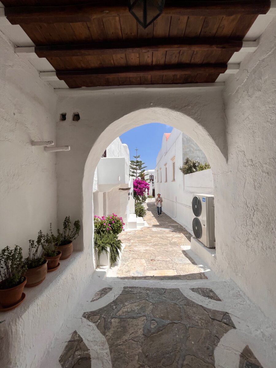 alley of Tourliani in Mykonos
