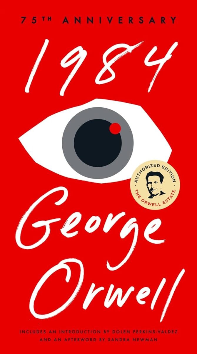book cover of "1984" by George Orwell