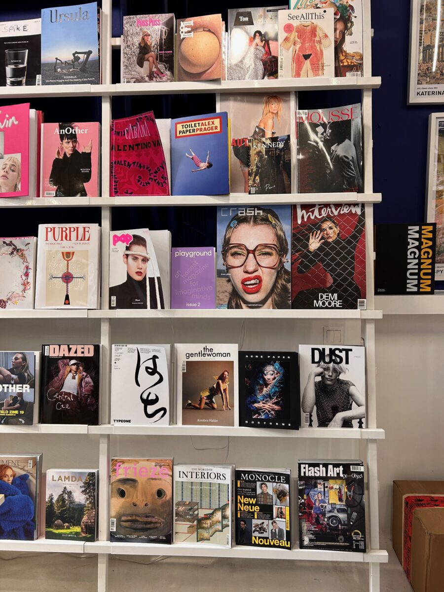 magazine covers in a design store of Athens, Greece