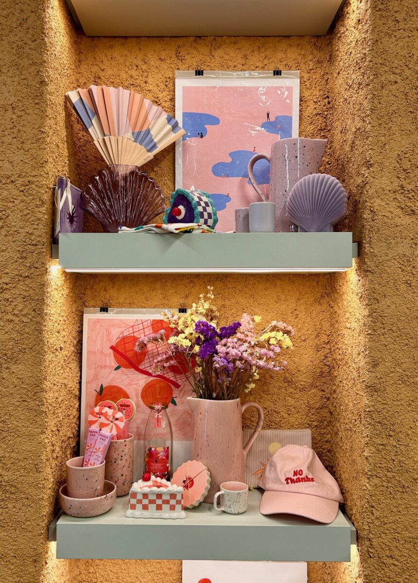 inside a concept store in Porto