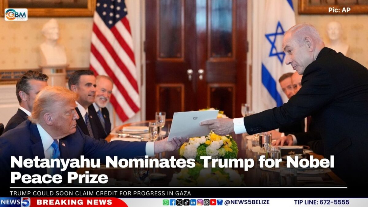 Netanyahu Nominates Trump for Nobel Peace Prize - Greater Belize Media