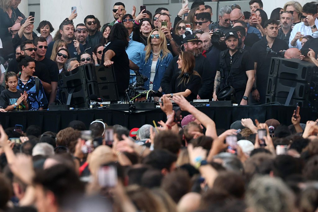 Silvia Salis at a techno rave in Genoa